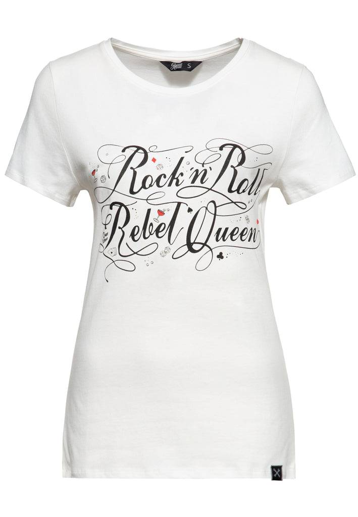 Queen Kerosin Classic T-Shirt «Rock'n'Roll Rebel Queen»
