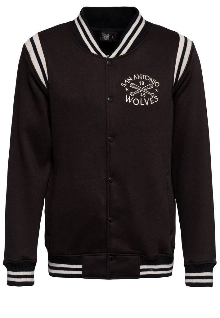 Queen Kerosin College Sweat-Jacke «San Antonio Wolves»