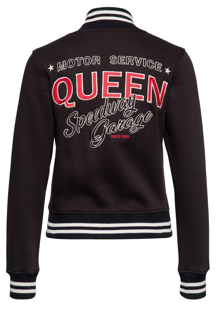 Queen Kerosin College Sweatjacke «Motor Service Queen»