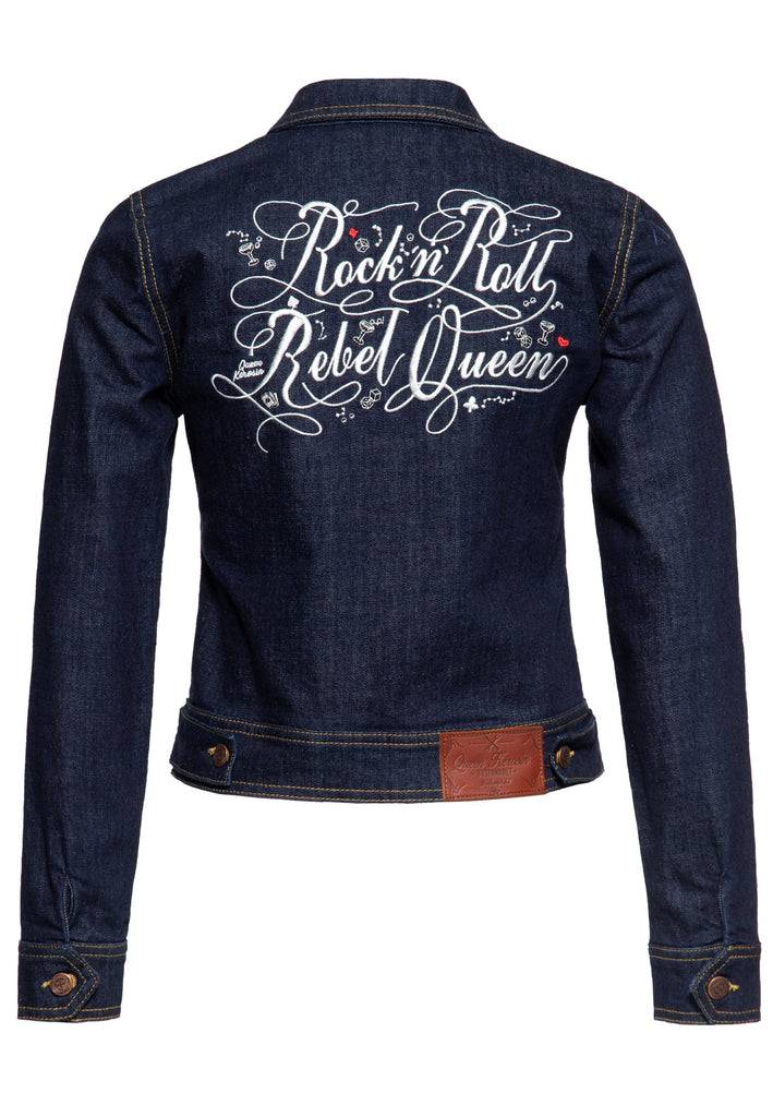 Queen Kerosin Denim Workwear Jacke «Rock'n'Roll Rebel Queen»