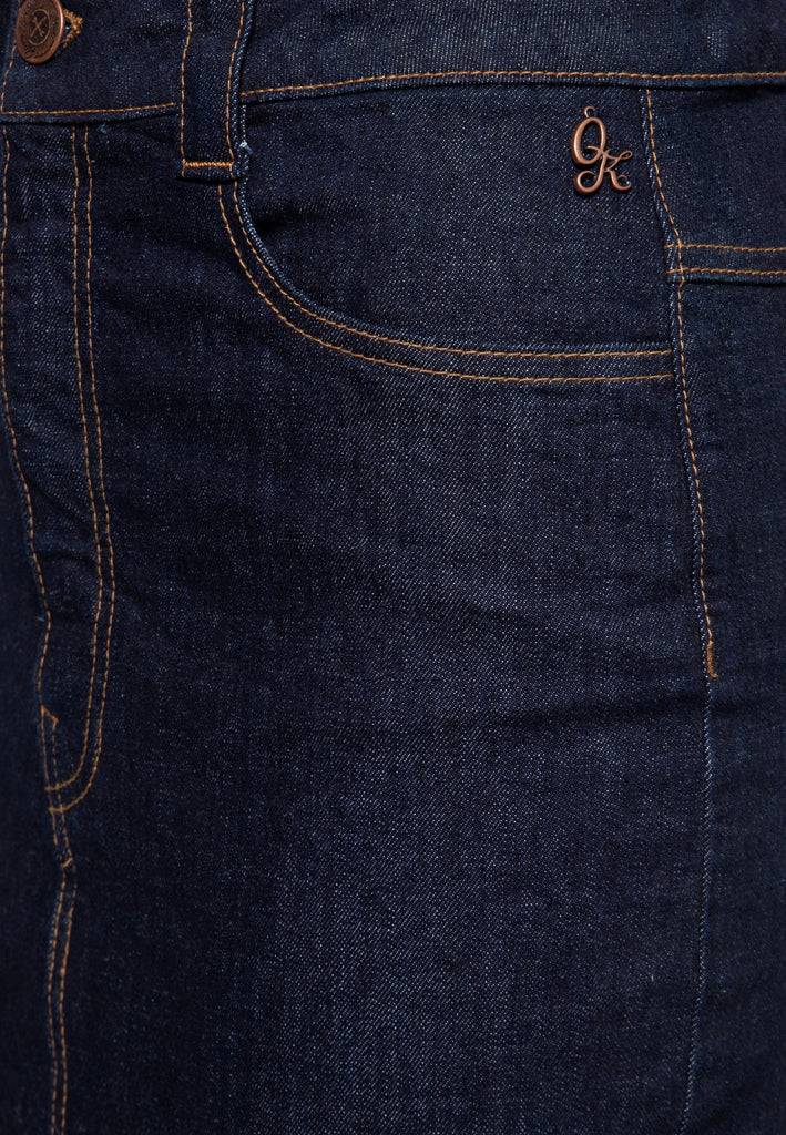 Queen Kerosin Denim Workwear Pencil Rock «Cinch Back»