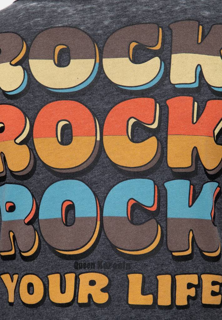 Queen Kerosin Enzym Wash Langarmshirt «Rock Your Life»