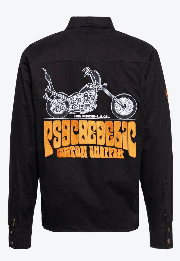 Queen Kerosin Funktionshemd «K.K. Adventure Gear - Psychedelic Custom Chopper»