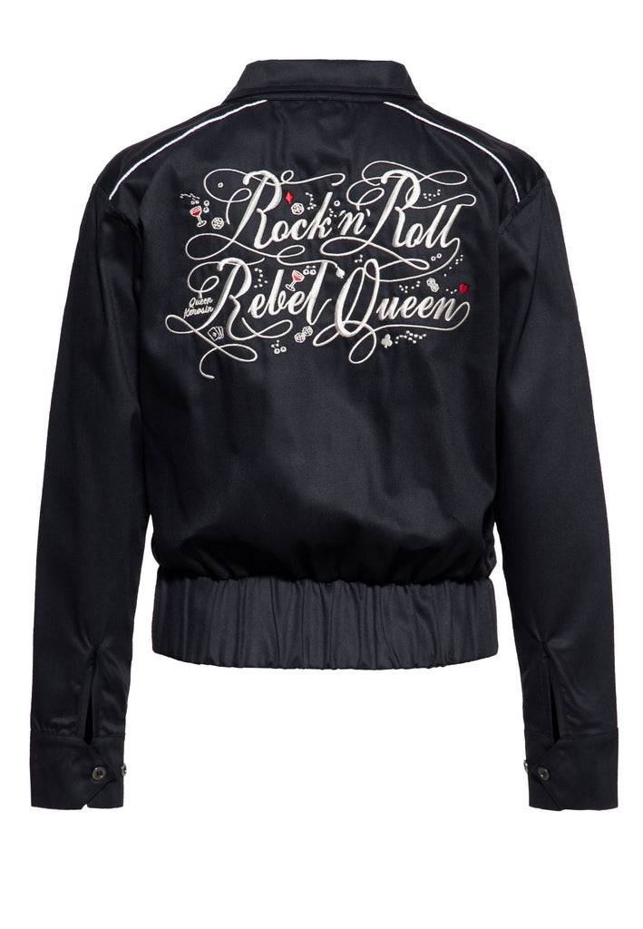 Queen Kerosin Gabardine Jacke «Rock'n'Roll Rebel Queen»