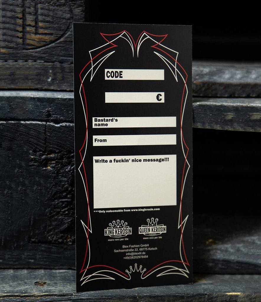 Queen Kerosin Geschenkgutschein (Per E-Mail + Per Post)