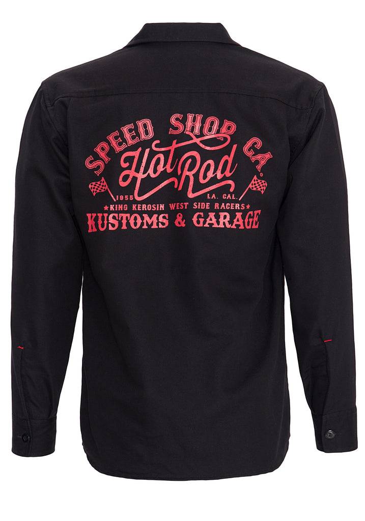 Queen Kerosin Hemd Im Workwear Mit Print Im Rücken «Kustom & Garage»