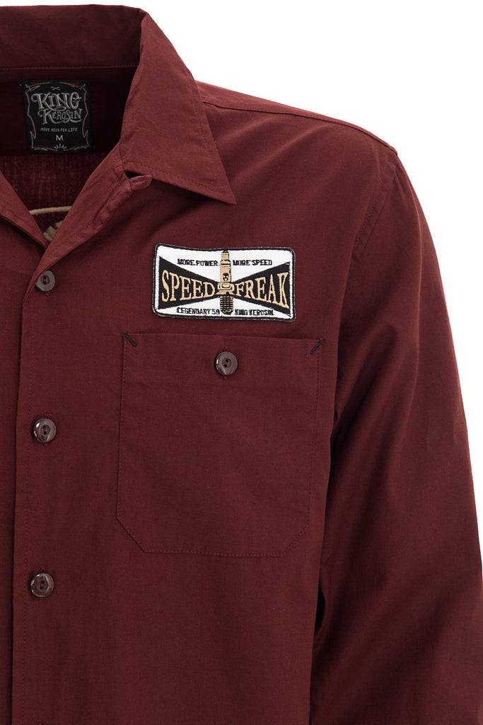 Queen Kerosin Hemd Im Workwear Mit Stickerei Im Rücken «Ride Like Thunder»