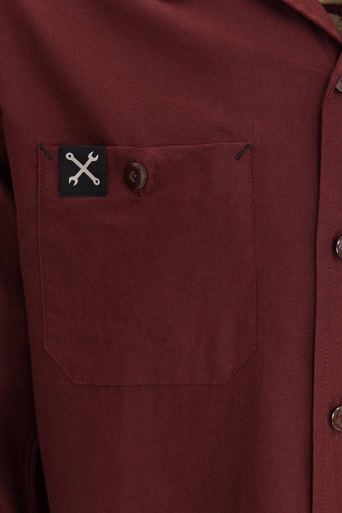 Queen Kerosin Hemd Im Workwear Mit Stickerei Im Rücken «Ride Like Thunder»