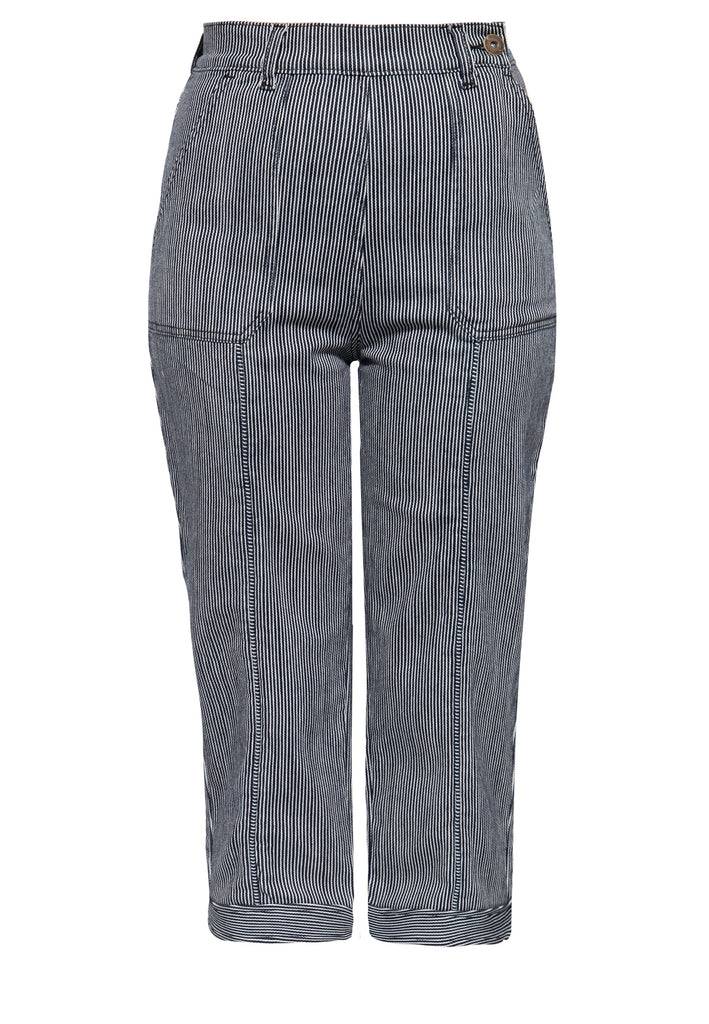 Queen Kerosin High Waist Capri Hose Im Authentischen Vintage-Look