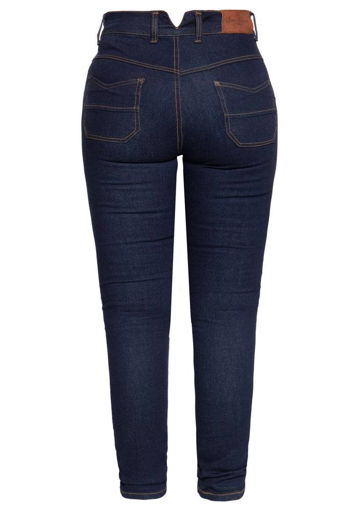 Queen Kerosin High Waist Slim Fit Jeans Im 5-Pocket-Design «Betty»