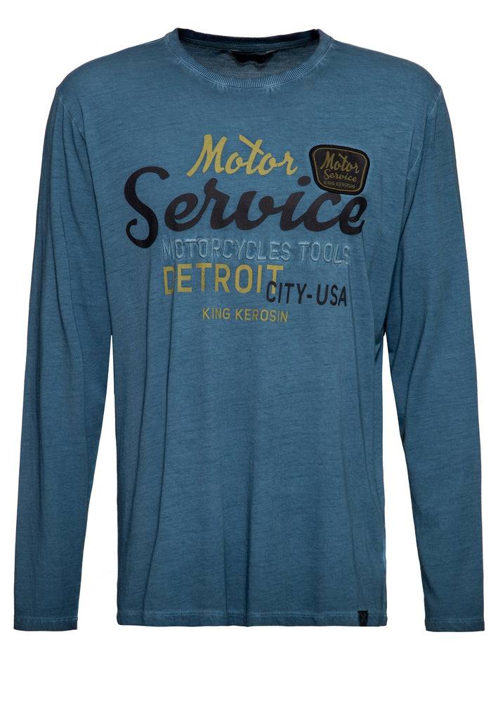 Queen Kerosin Inside Oilwashed Longsleeve «Detroit Motor Service»