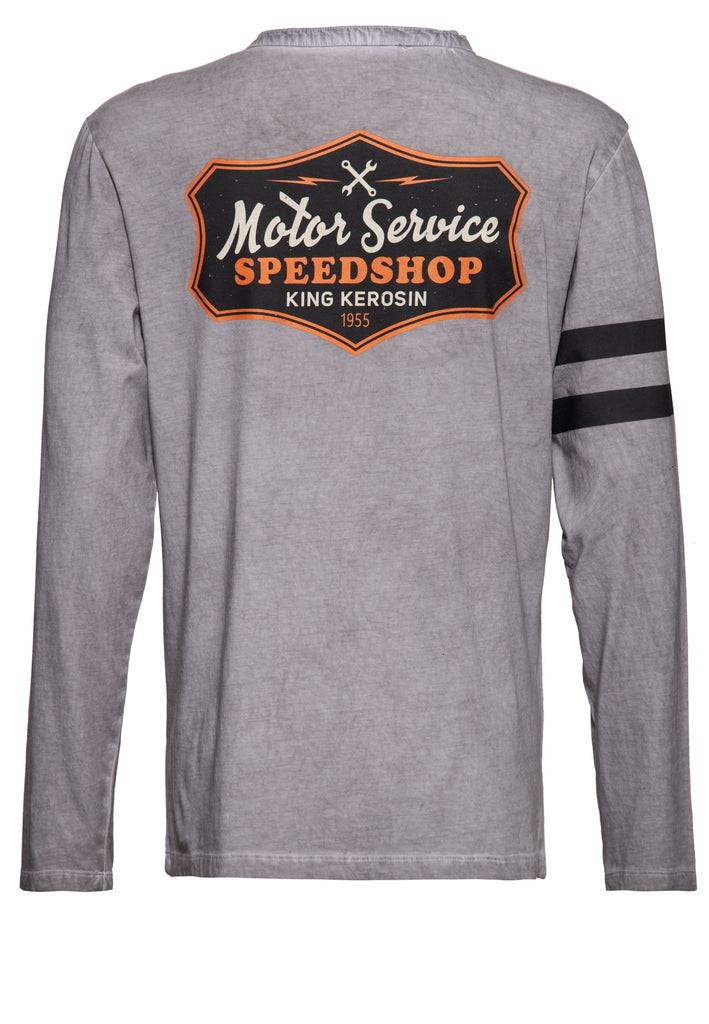 Queen Kerosin Inside Oilwashed Longsleeve «Motor Service Speedshop»