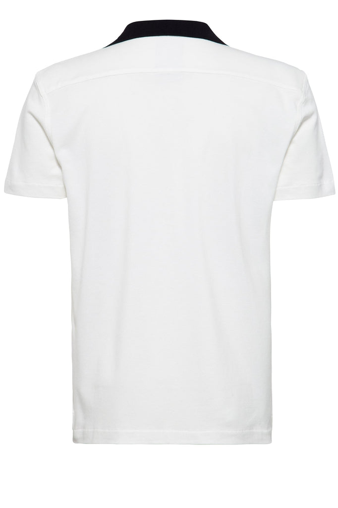 Queen Kerosin Kurzarm-Hemd Im Bowling Style Mit Kontrastkragen