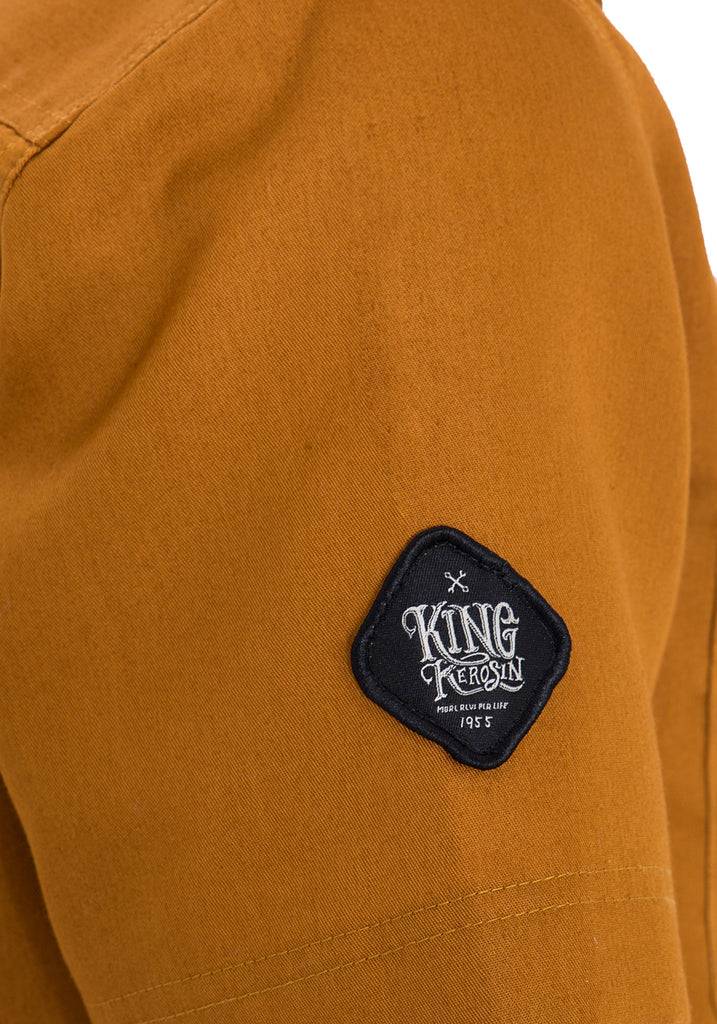 Queen Kerosin Kurzarmhemd Mit Rückenstickerei «Speedway Kings»