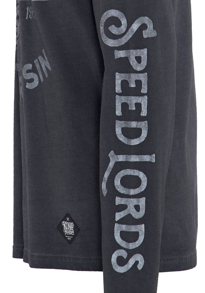 Queen Kerosin Langarm Shirt Mit Front- Und Ärmeldruck «Speed Lords»