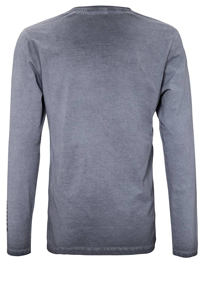 Queen Kerosin Longsleeve Shirt Mit Prints Und Oilwash-Effekten «Death Dealer»