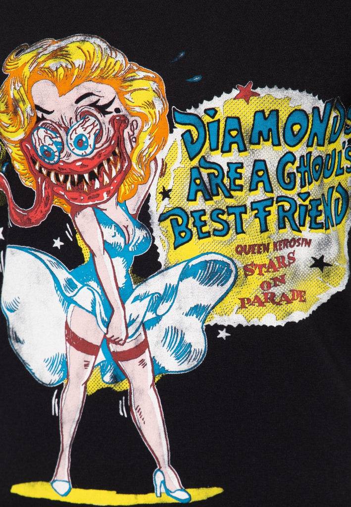 Queen Kerosin Monster T-Shirt Mit Frontprint «Diamonds»