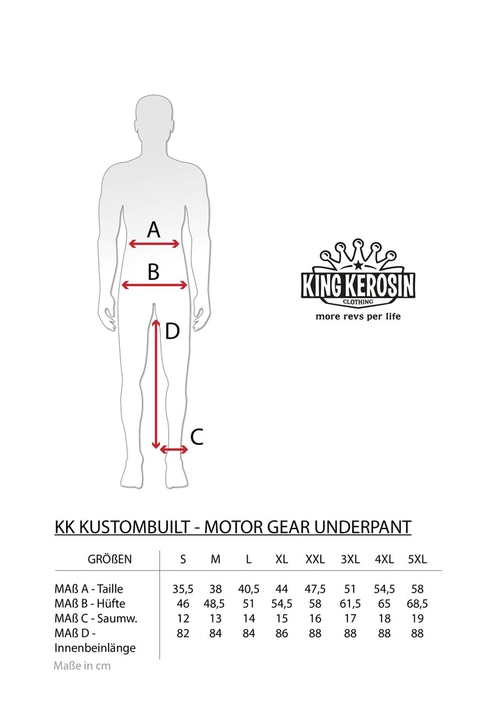 Queen Kerosin Motorradunterhose «Kustombuilt - Motor Gear»