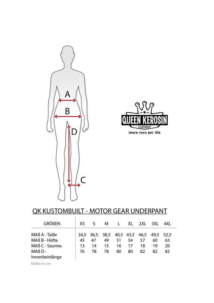 Queen Kerosin Motorradunterhose «Kustombuilt - Motor Gear»
