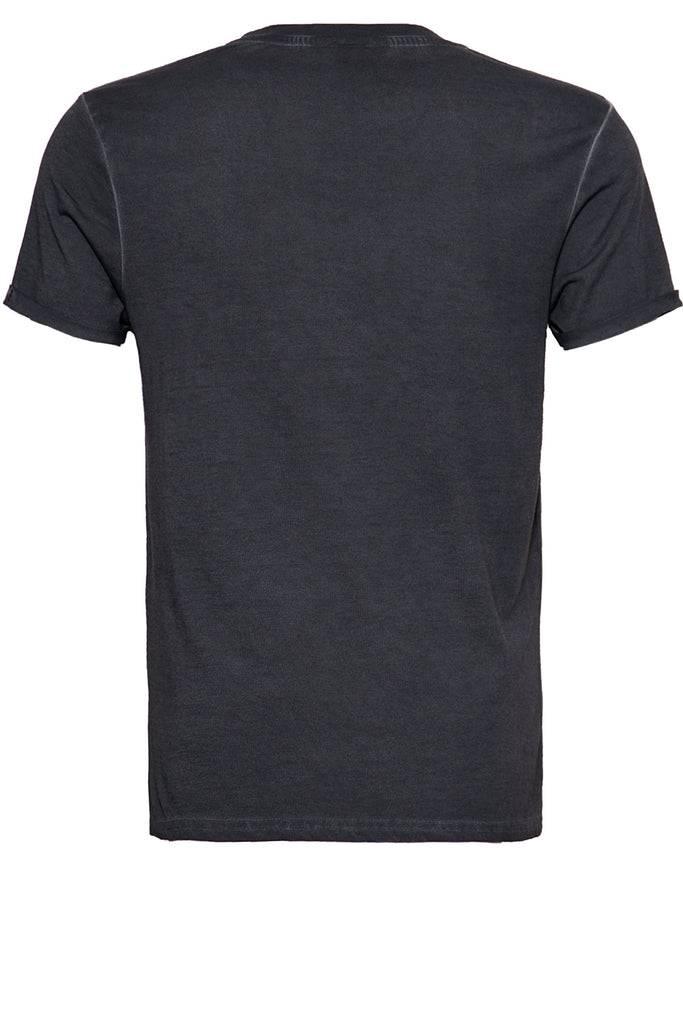 Queen Kerosin Oil Washed Print T-Shirt Im Used Look «Race Till Die»