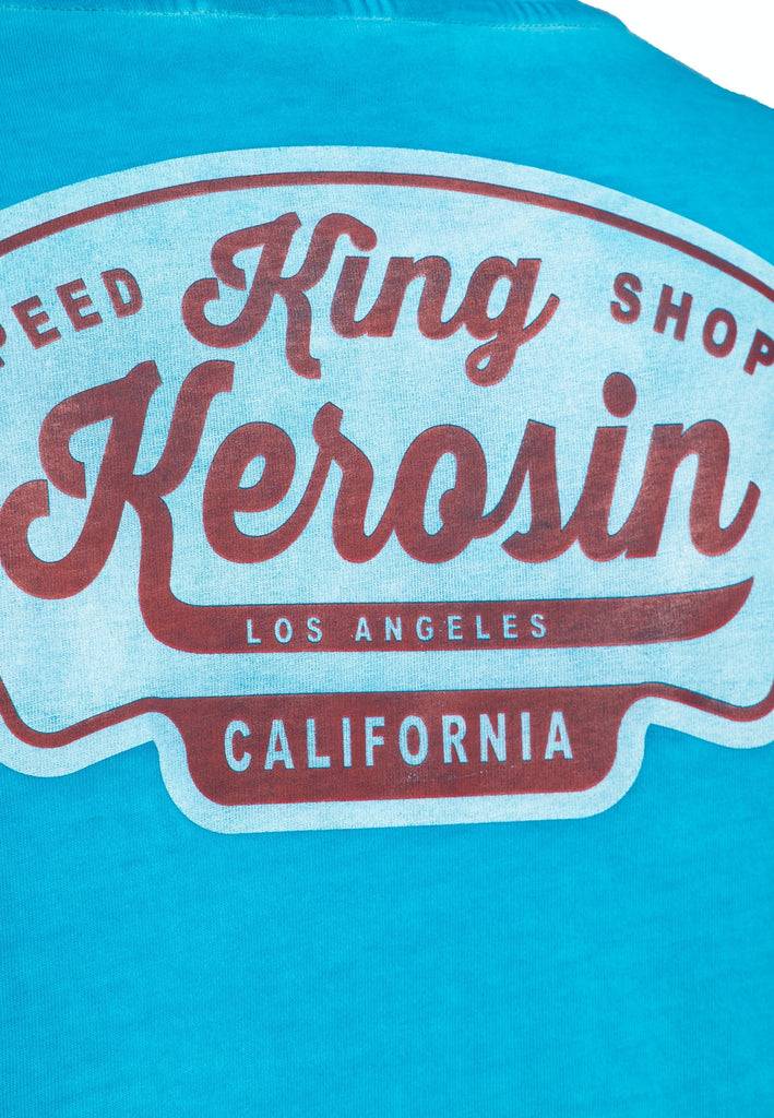 Queen Kerosin Oil Washed T-Shirt «Speedshop King Kerosin»