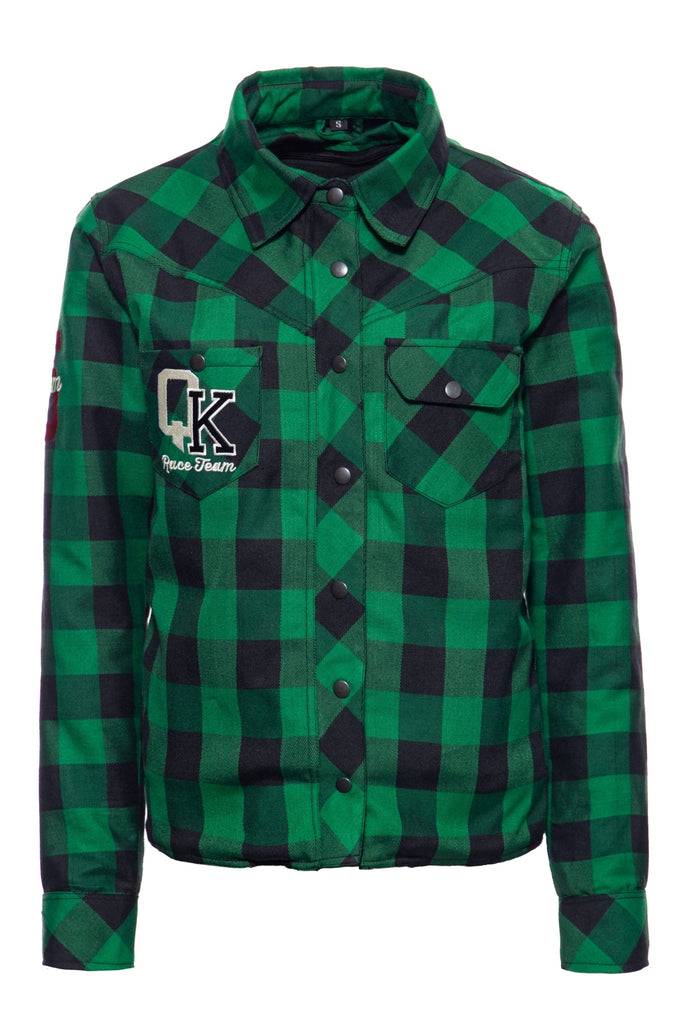 Queen Kerosin Outdoor Funktionshemd mit separatem Softshell-Futter und Stickerei «Race Team 55»