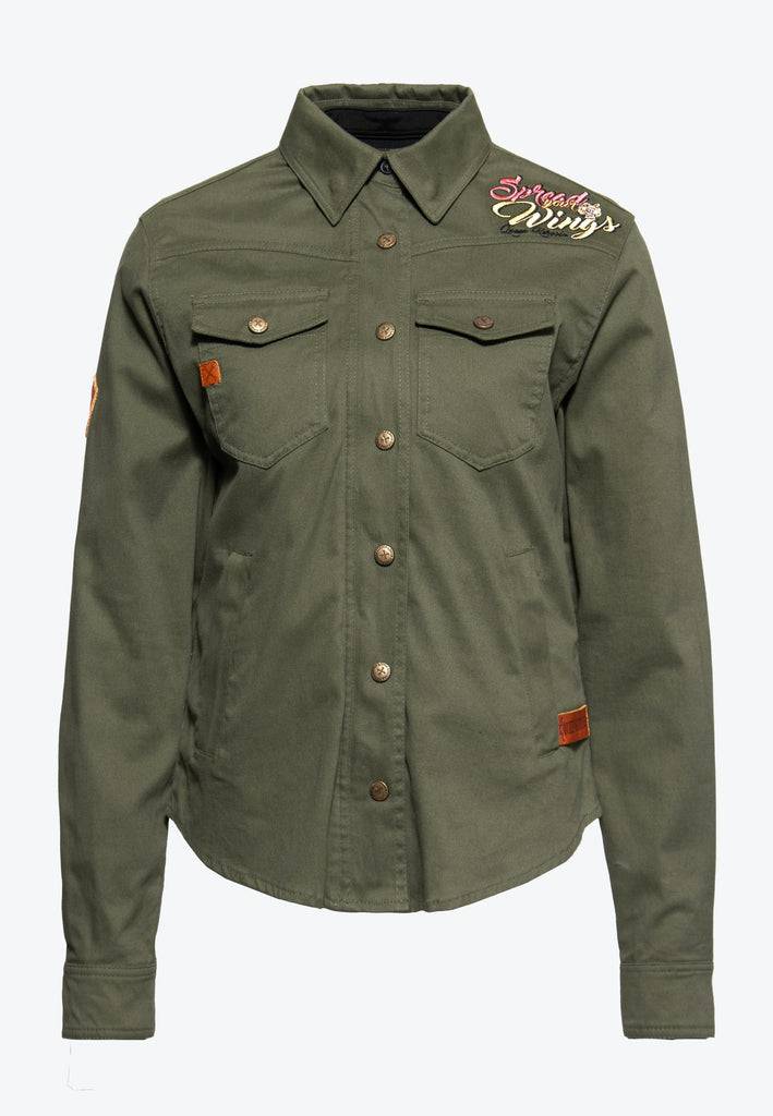 Queen Kerosin Outdoor Funktionshemd «Q.K. Adventure Gear - Spread Your Wings»