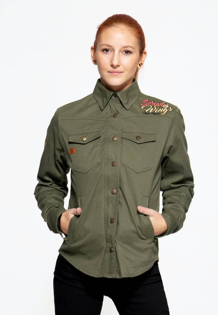 Queen Kerosin Outdoor Funktionshemd «Q.K. Adventure Gear - Spread Your Wings»