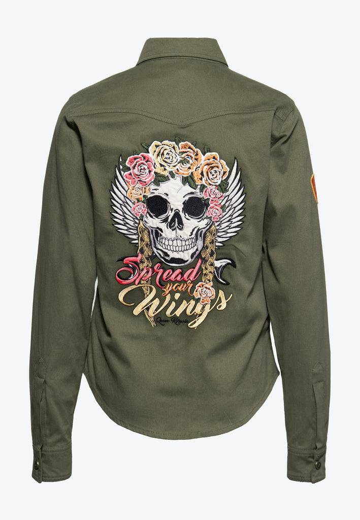 Queen Kerosin Outdoor Funktionshemd «Q.K. Adventure Gear - Spread your Wings»