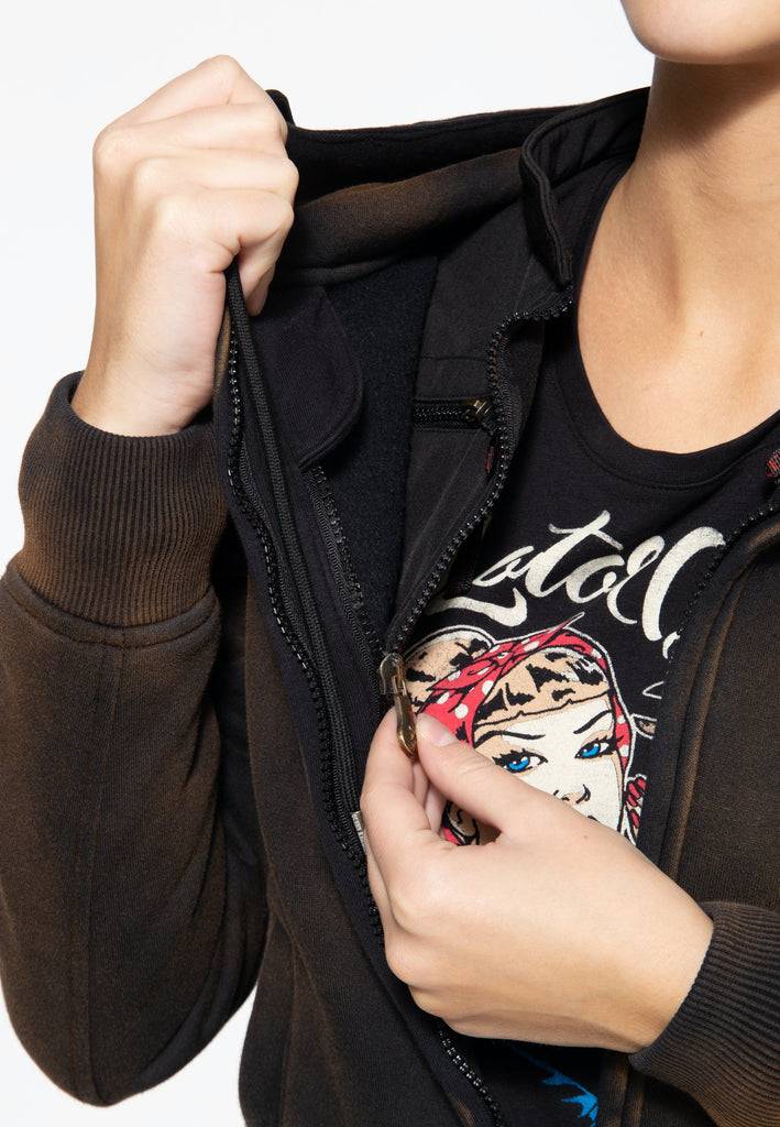 Queen Kerosin Outdoor Sweatjacke «Q.K. Adventure Gear»