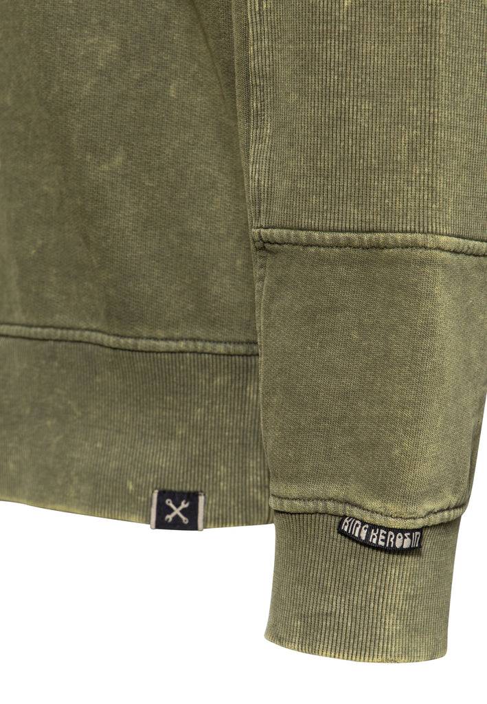 Queen Kerosin Pullover Acid Washed «Psychedelic Custom Chopper»