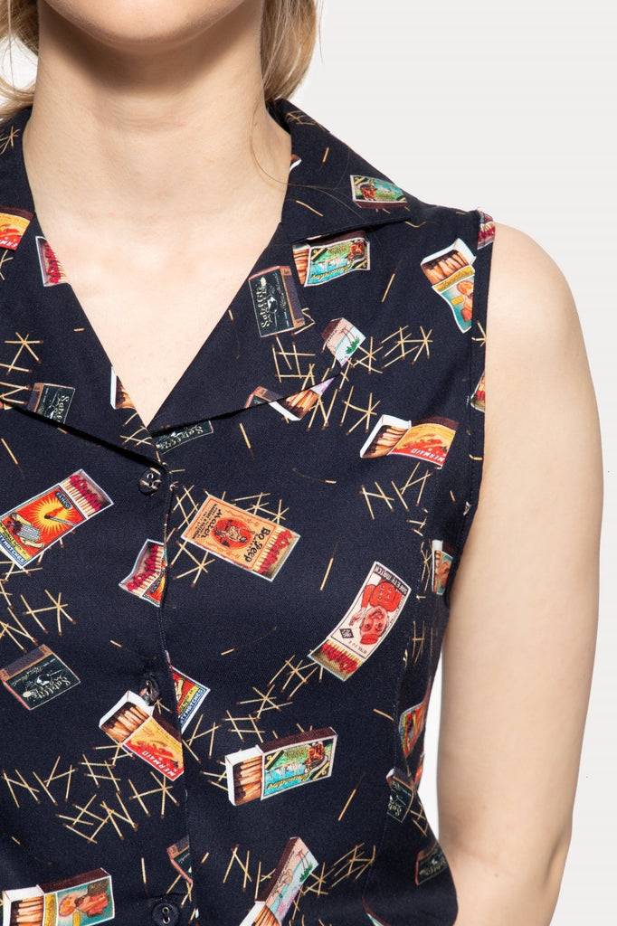 Queen Kerosin 50s Style Jumpsuit