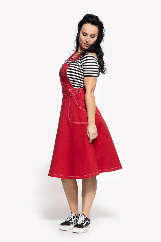 Queen Kerosin 50s Worker Denim Latz-Rock