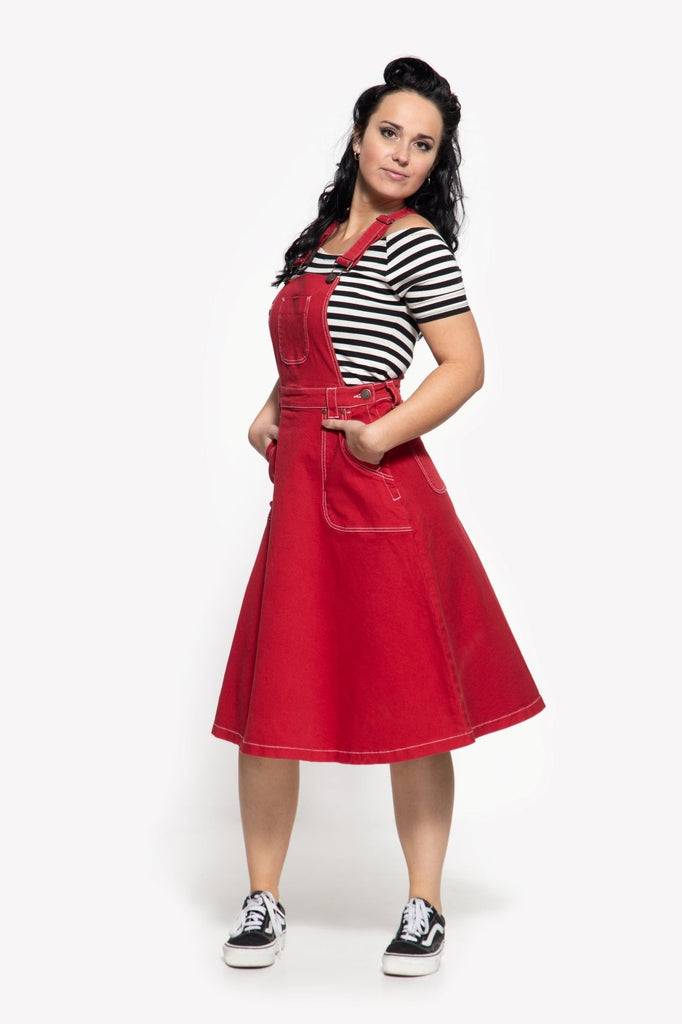 Queen Kerosin 50s Worker Denim Latz-Rock