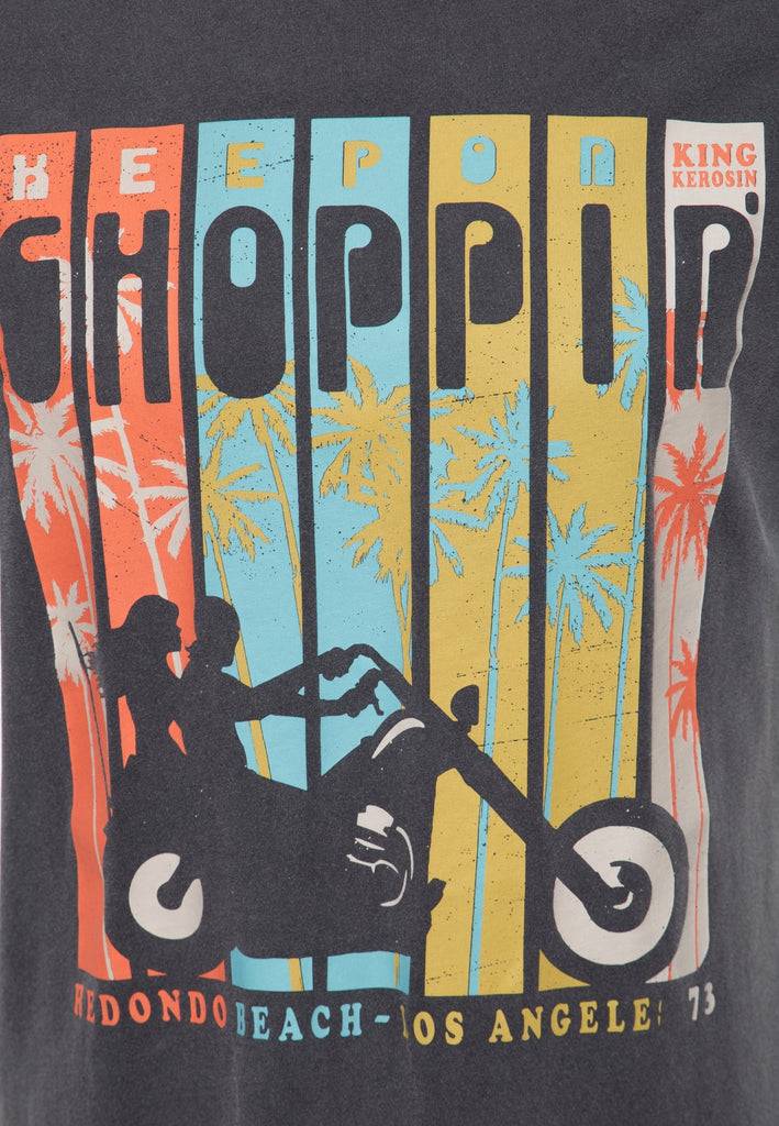 Queen Kerosin Acid Wash T-Shirt «Keep On Choppin'»