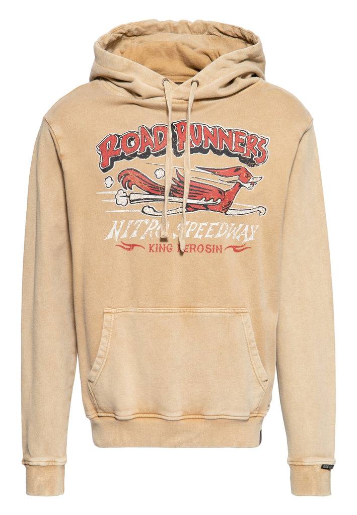Queen Kerosin Acid washed Hoodie «Road Runners»