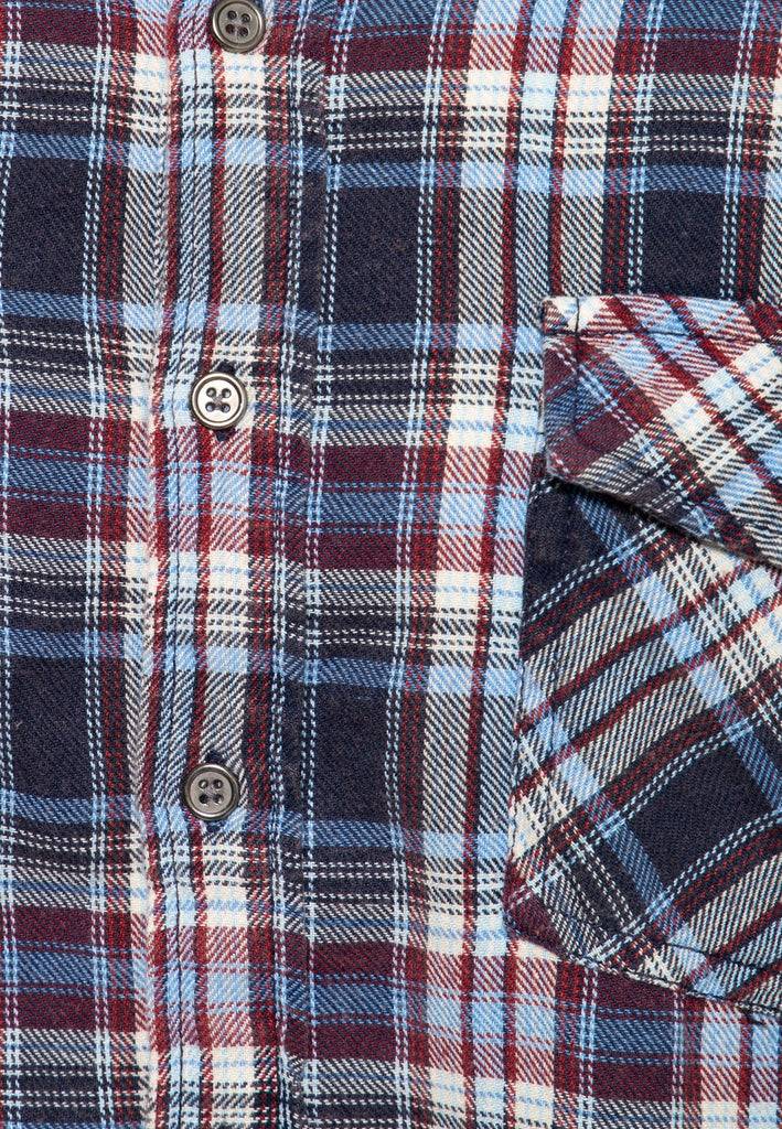 Queen Kerosin Acid Washed Karohemd