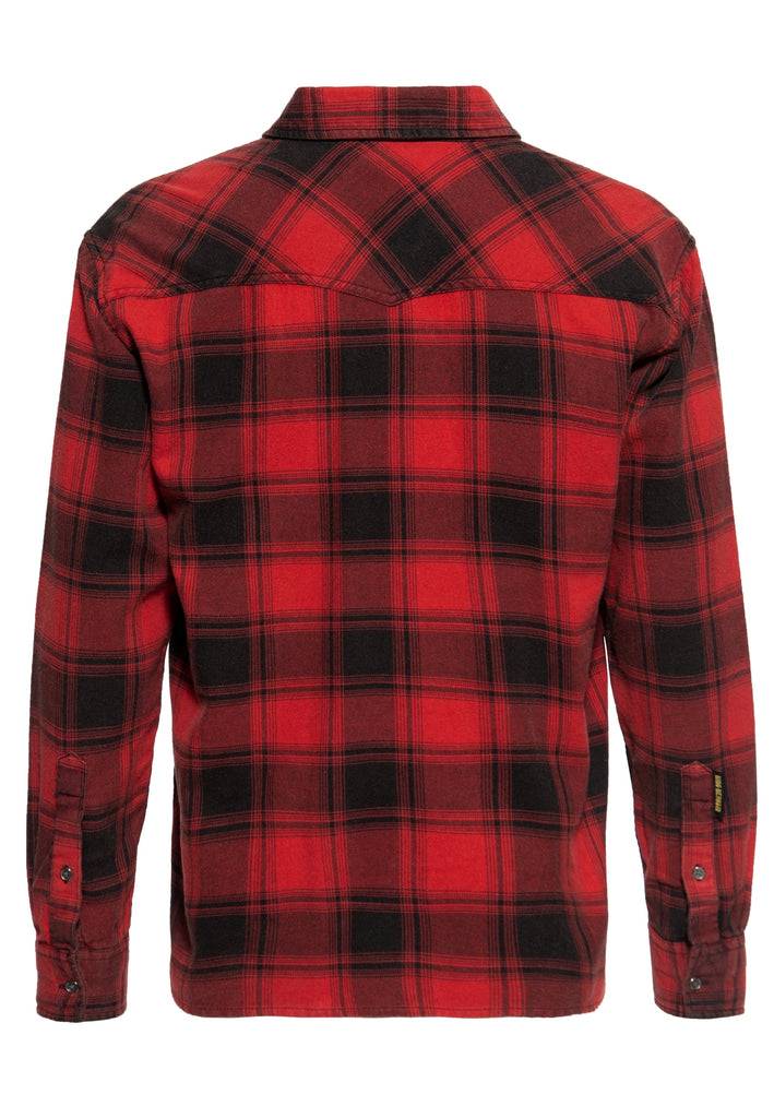 Queen Kerosin Acid Washed Karohemd