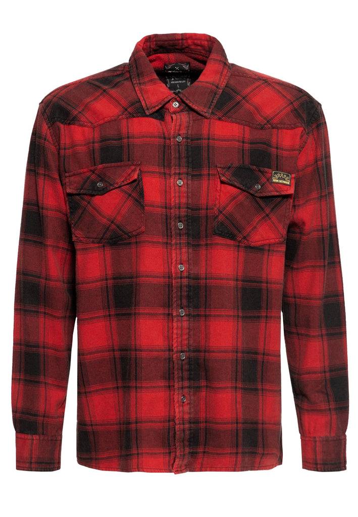 Queen Kerosin Acid washed Karohemd