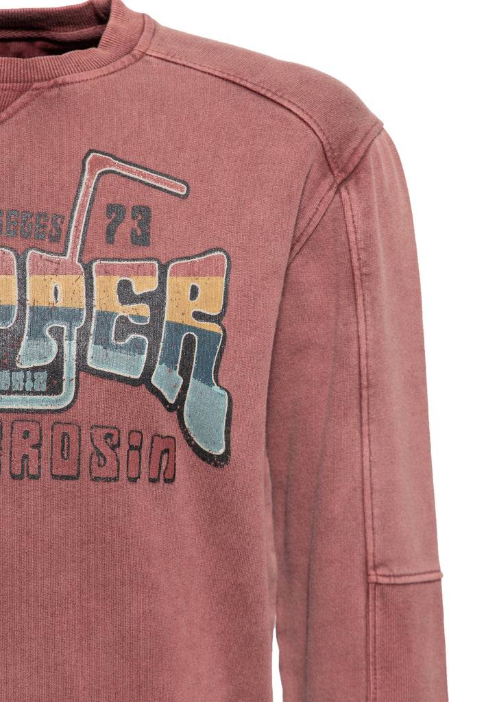 Queen Kerosin Acid Washed Pullover «Chopper 1973»