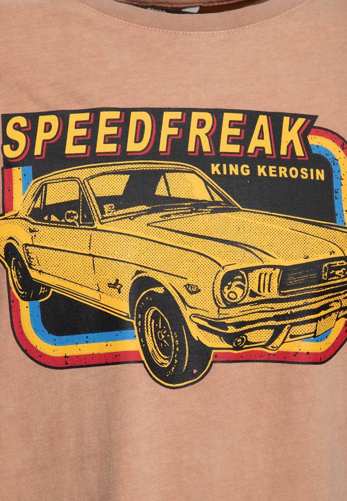 Queen Kerosin Acid-Washed T-Shirt «Speedfreak»