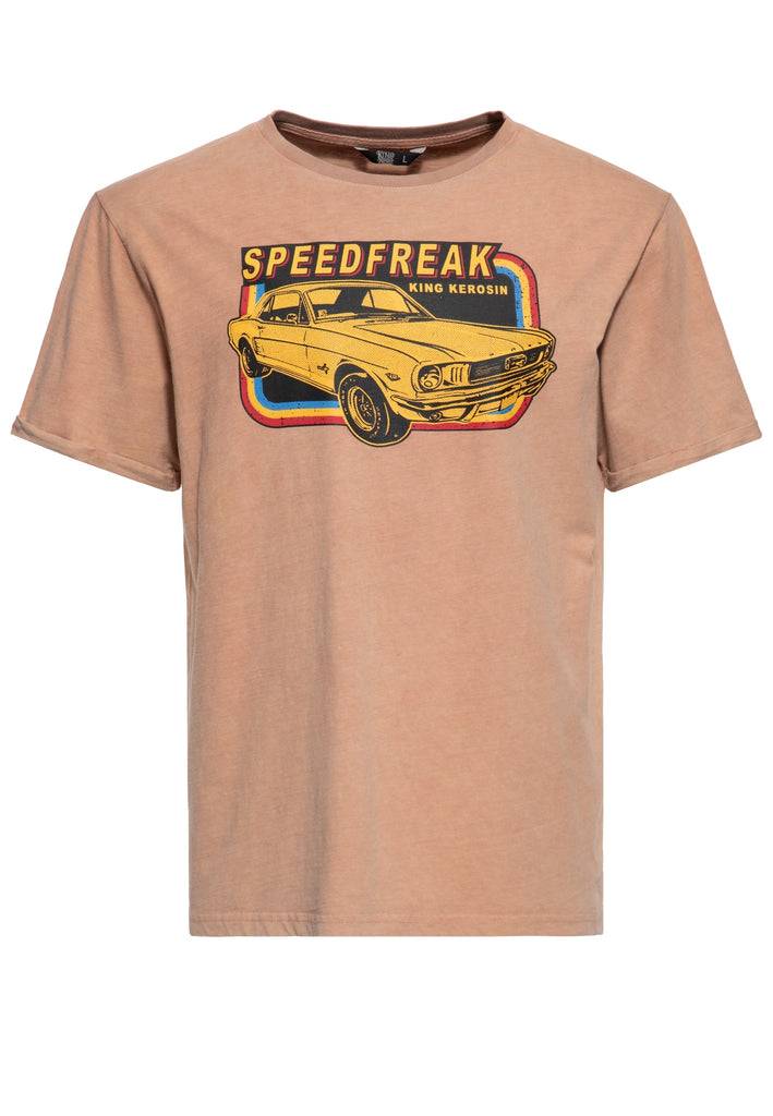 Queen Kerosin Acid-Washed T-Shirt «Speedfreak»