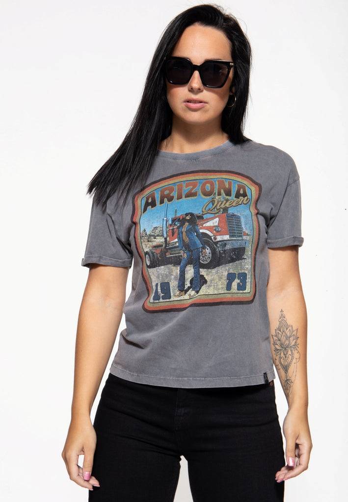 Queen Kerosin Acidwash T-Shirt «Arizona Queen»