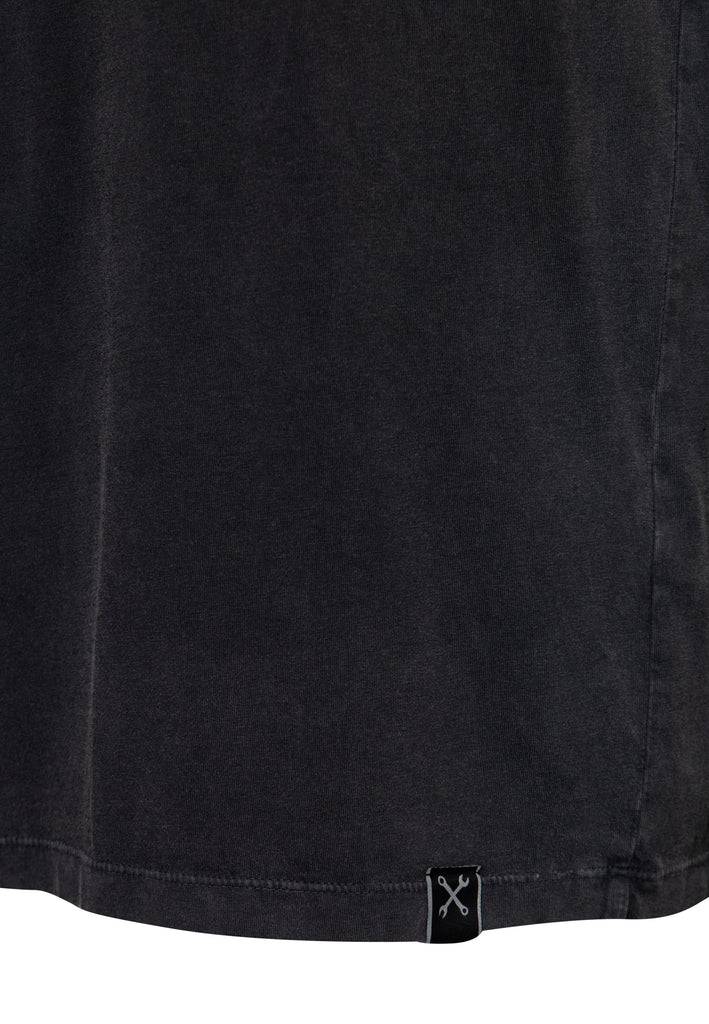 Queen Kerosin Acidwash T-Shirt «Born To Fuck»