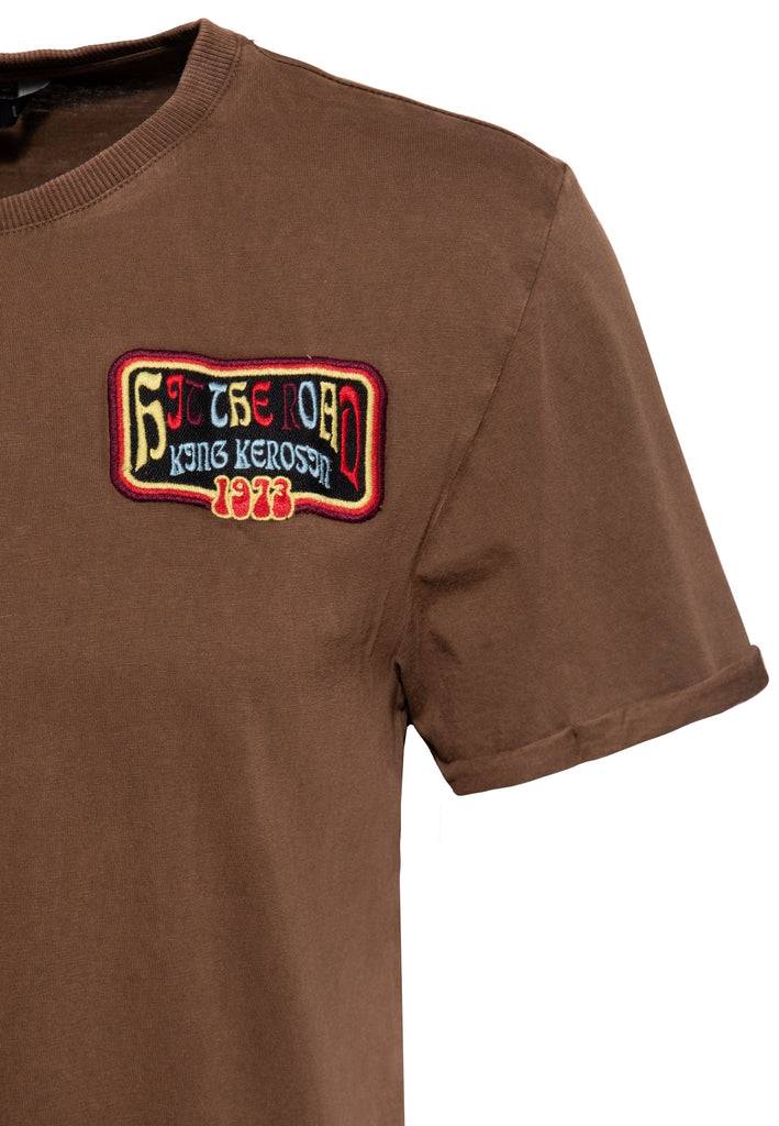 Queen Kerosin Acidwash T-Shirt «Hit The Road Jack»