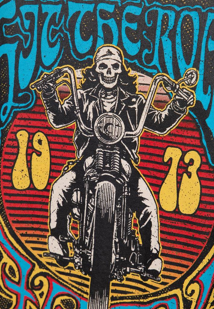 Queen Kerosin Acidwash T-Shirt «Hit The Road Jack»