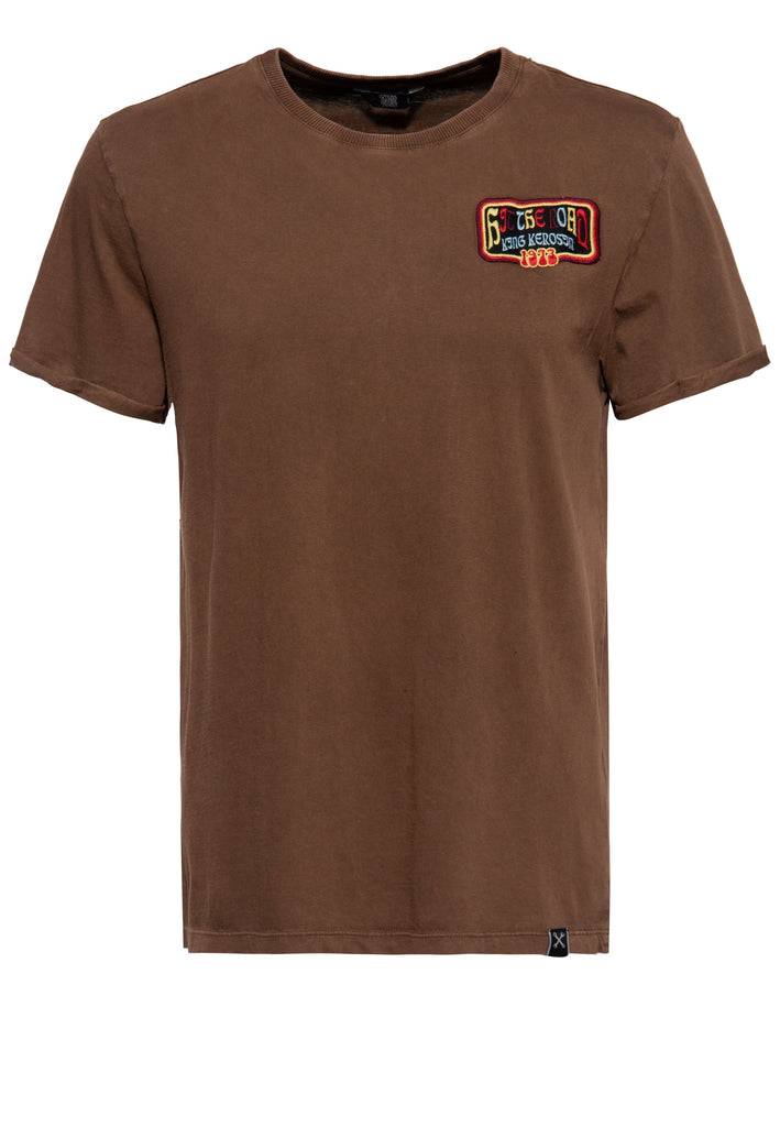 Queen Kerosin Acidwash T-Shirt «Hit the Road Jack»