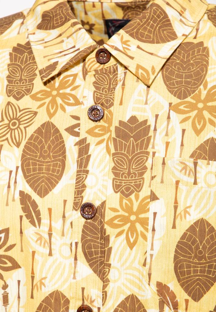 Queen Kerosin Allover Printed Hemd «Tahiti»