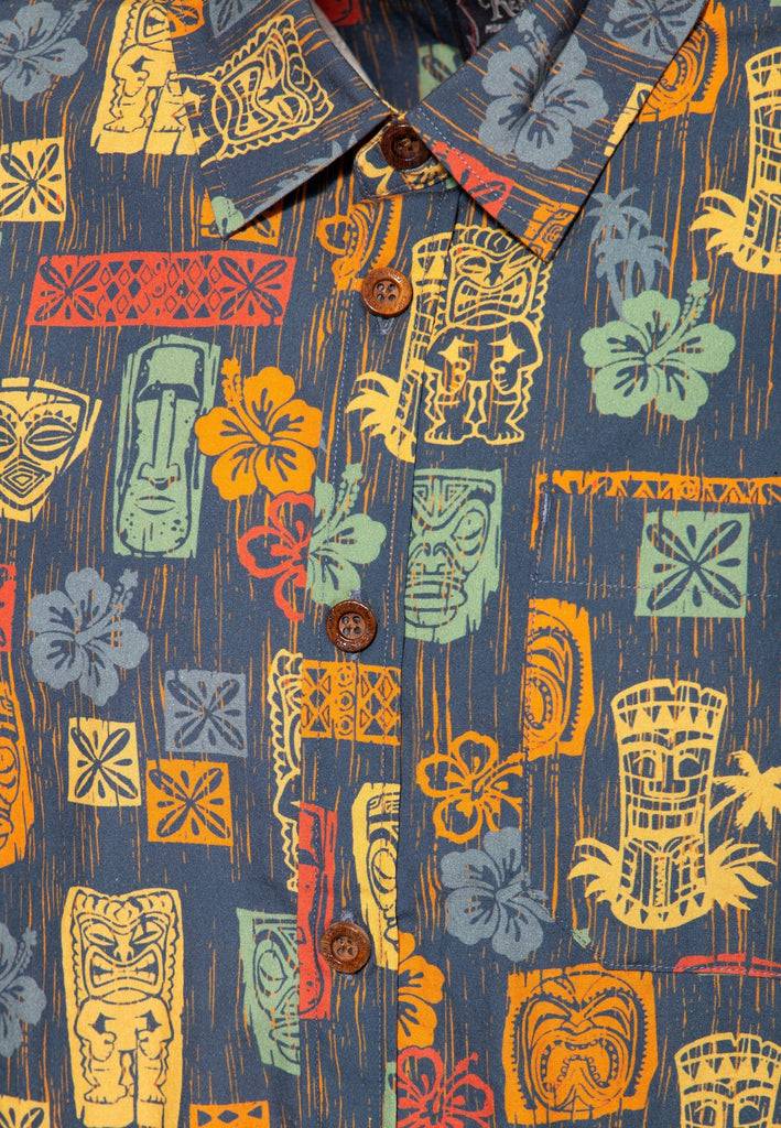Queen Kerosin Allover Printed Hemd «Tiki's»