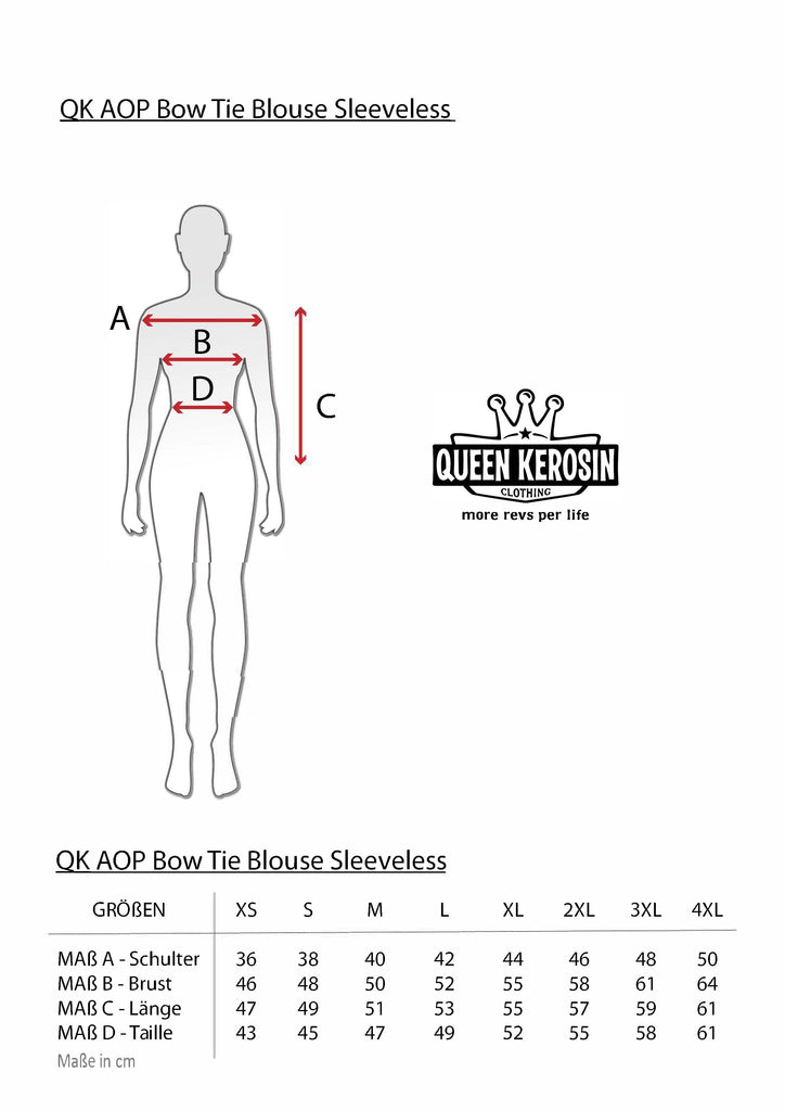 Queen Kerosin Ärmellose Bluse «organic Cotton»